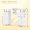 Manicure Table with Dust Collector, Storage and Wrist Rest Cushion